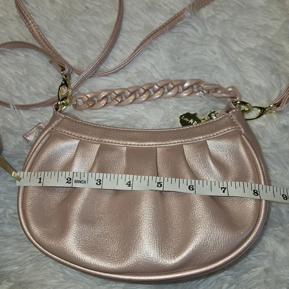 Betsey Johnson Pink Crossbody Purse - Picture 3 of 9